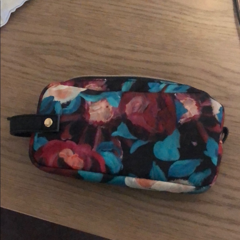 Anthropologie Floral make up case